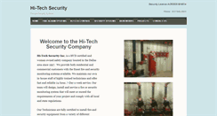 Desktop Screenshot of hi-techsecurityinc.com