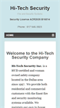 Mobile Screenshot of hi-techsecurityinc.com